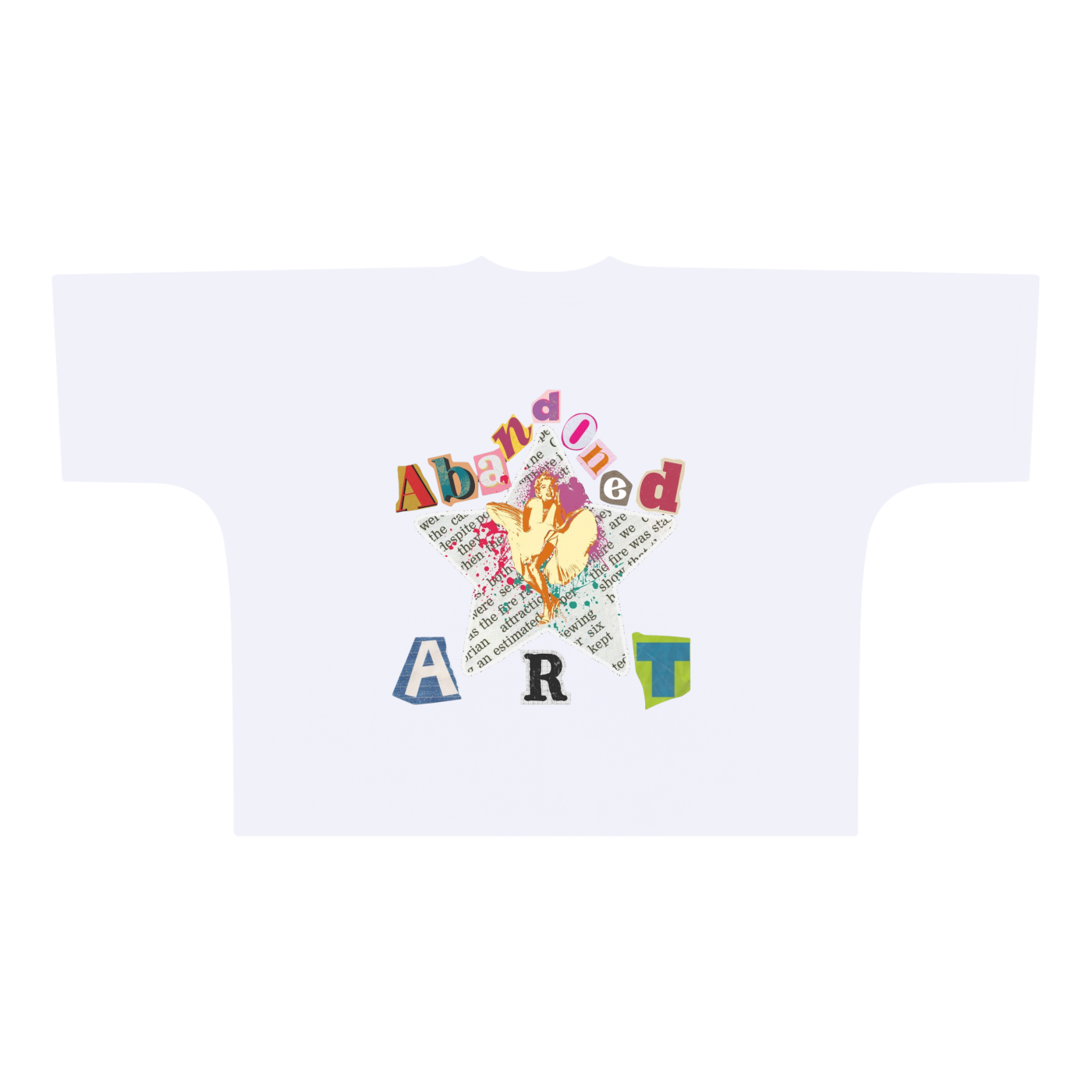 Abandoned Art Oversize One-piece Pattern Cut Boxy Tee - 300 GSM