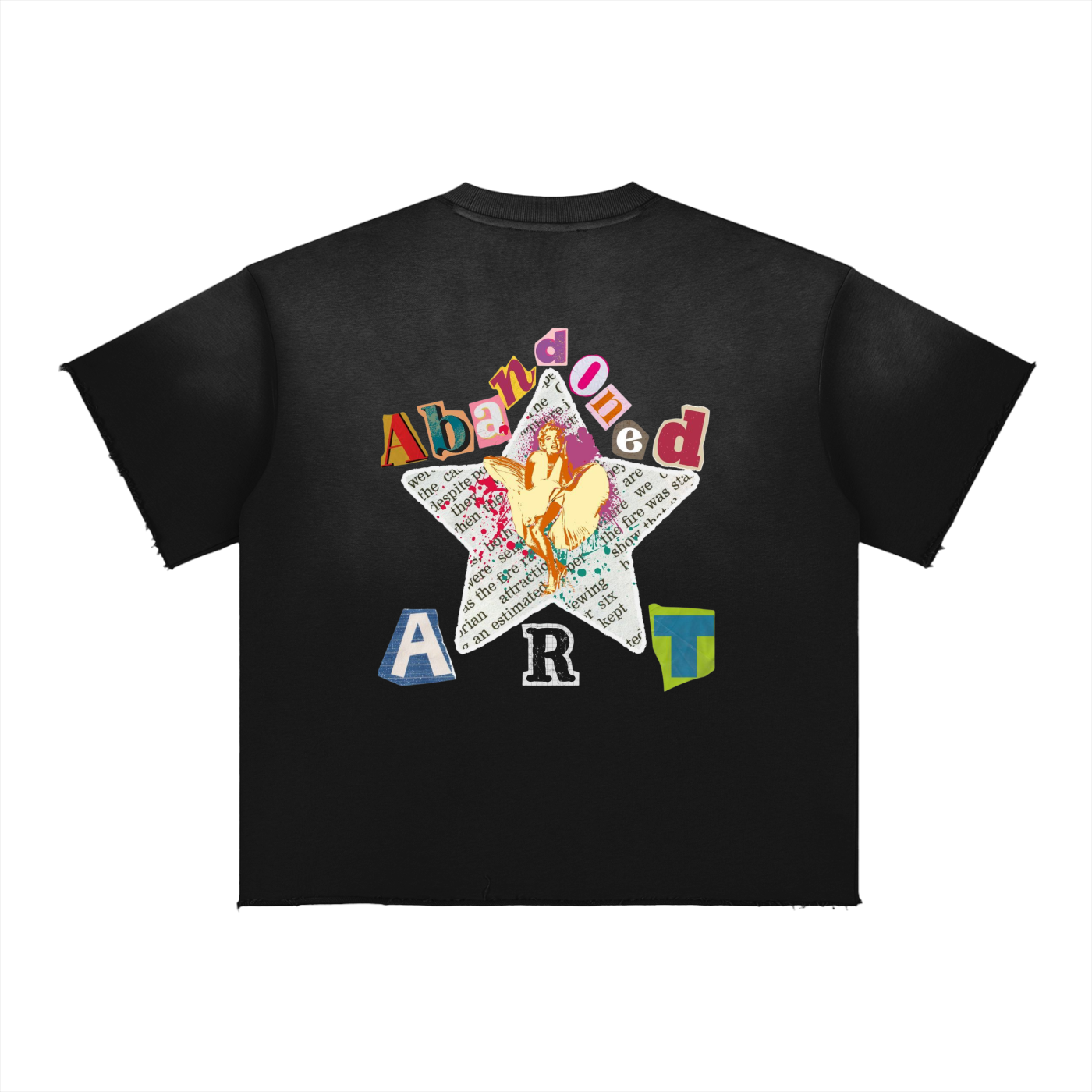 Abandoned Art Sun Fade Raw Edge T-Shirt