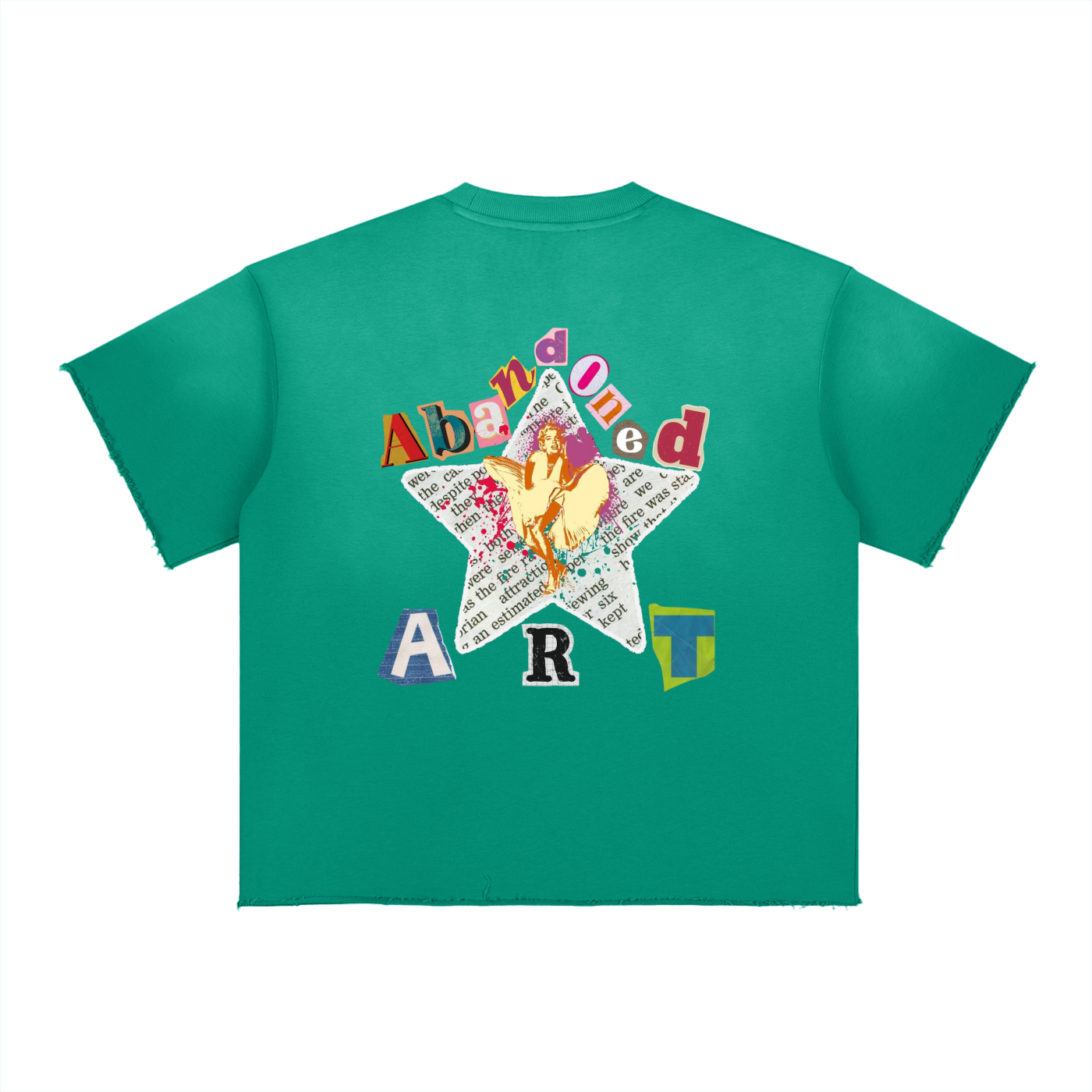Abandoned Art Sun Fade Raw Edge T-Shirt