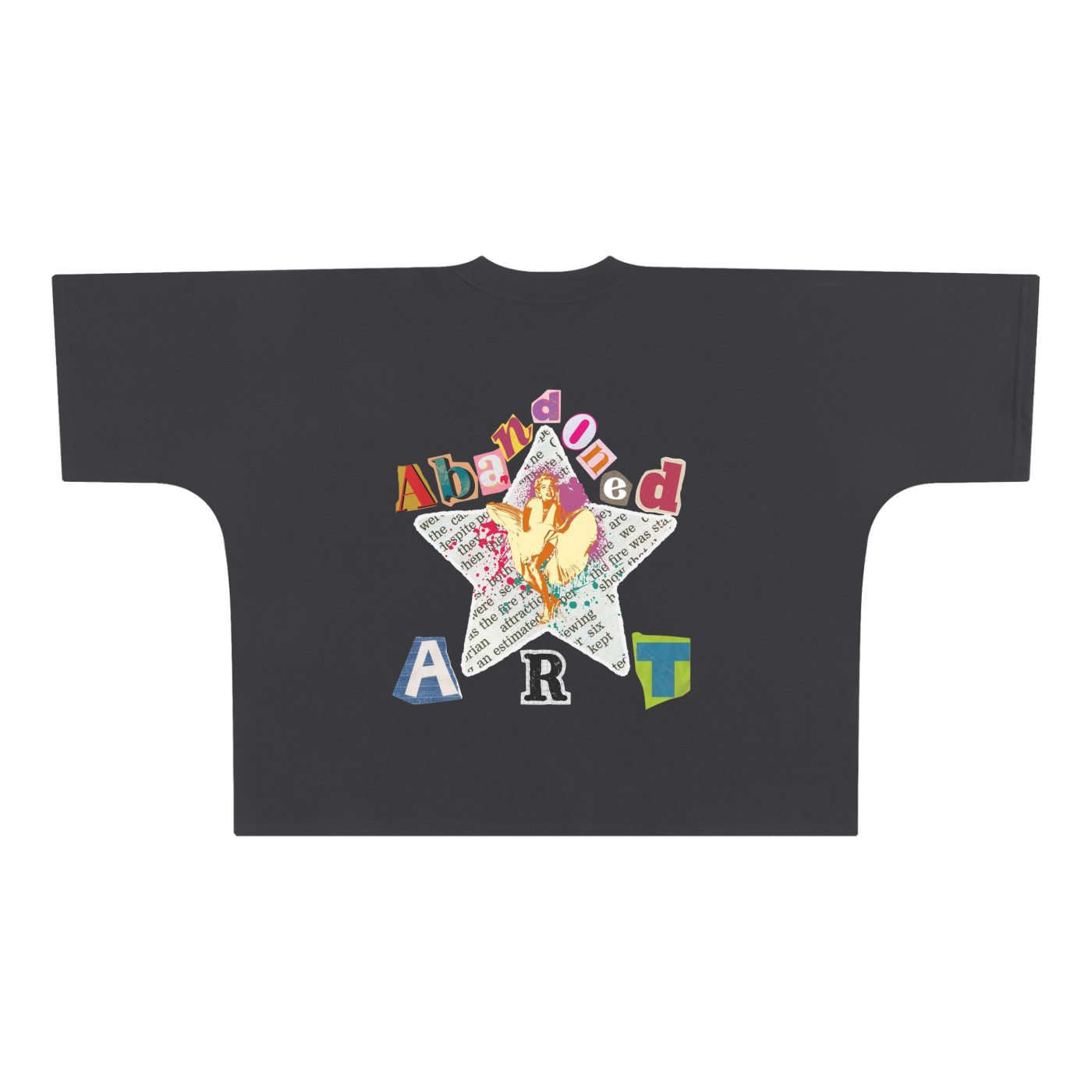 Abandoned Art Oversize One-piece Pattern Cut Boxy Tee - 300 GSM