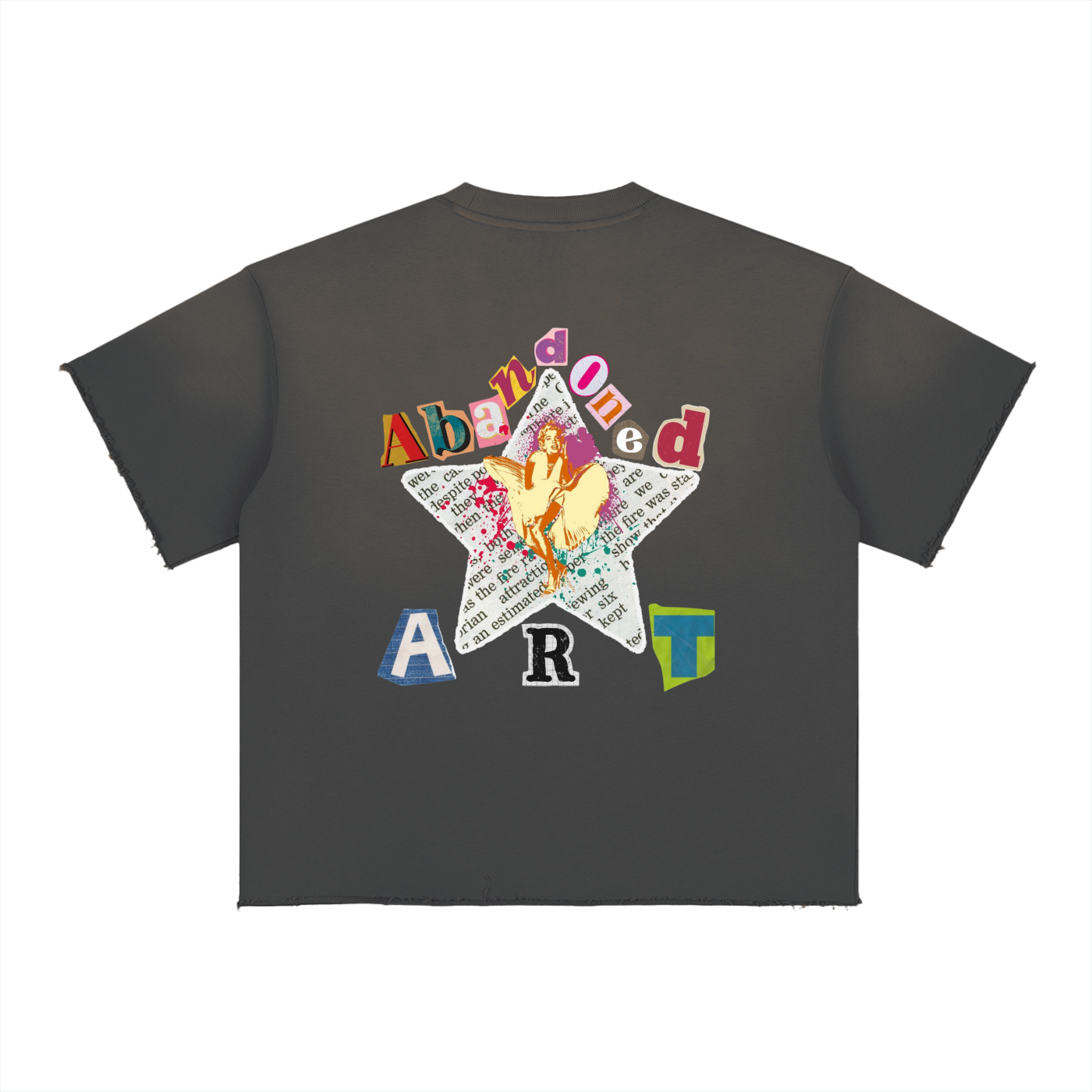 Abandoned Art Sun Fade Raw Edge T-Shirt