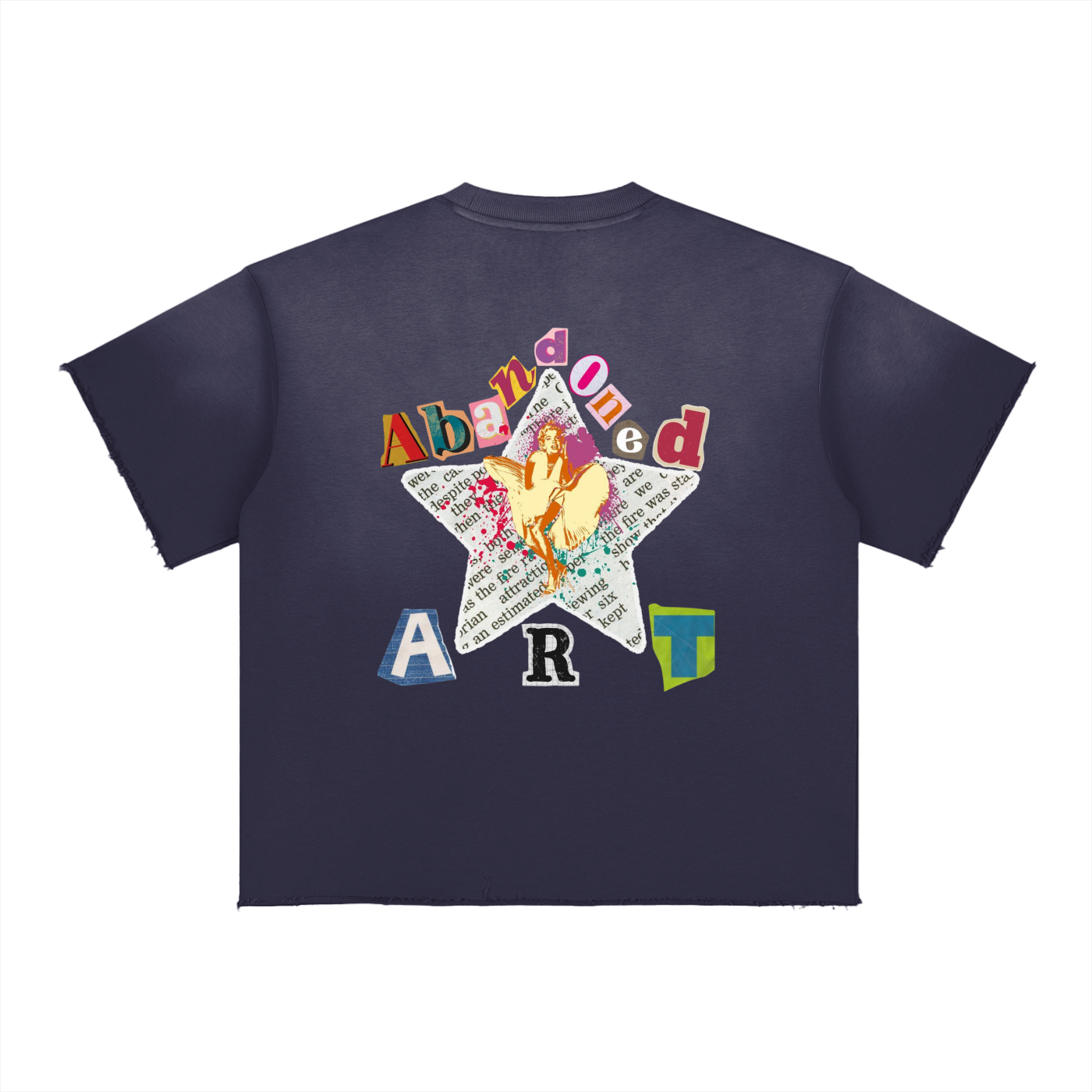 Abandoned Art Sun Fade Raw Edge T-Shirt