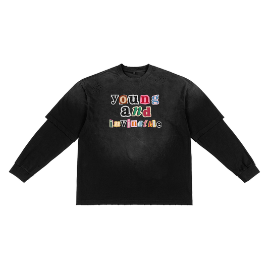 Abandoned Art Sunfade Hand-Frayed Two-Piece T-Shirt