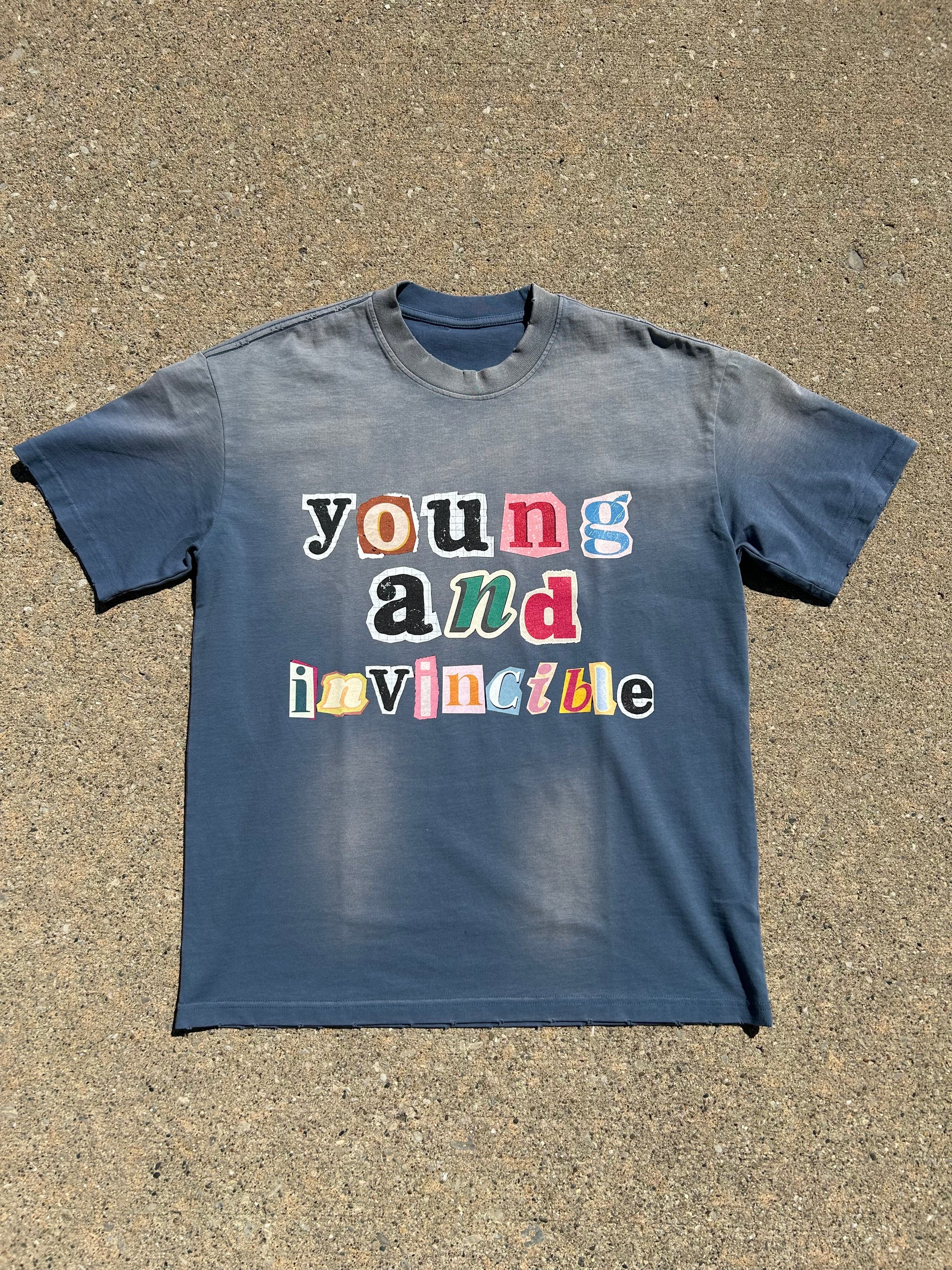 Abandoned Art Hand-Frayed Sunfade T-Shirt