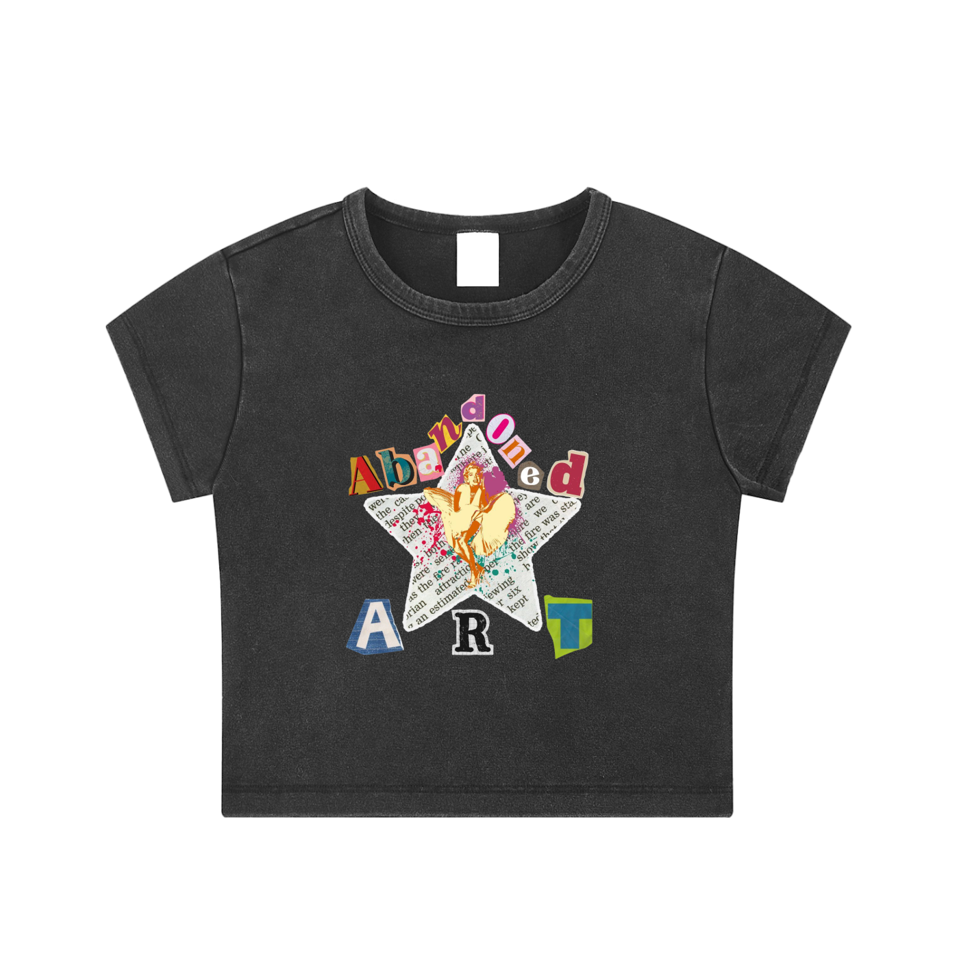アイドル OPENING PROJECT W Cropped Symbol T Opening Project W Cropped Symbol T Shirt - White