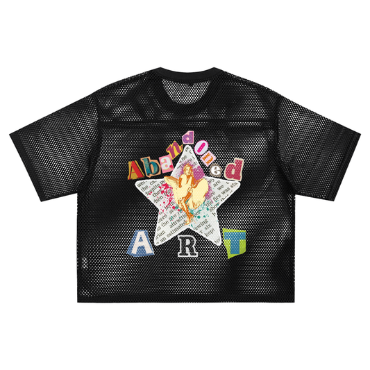 Abandoned Art See-through Boxy Net Jersey